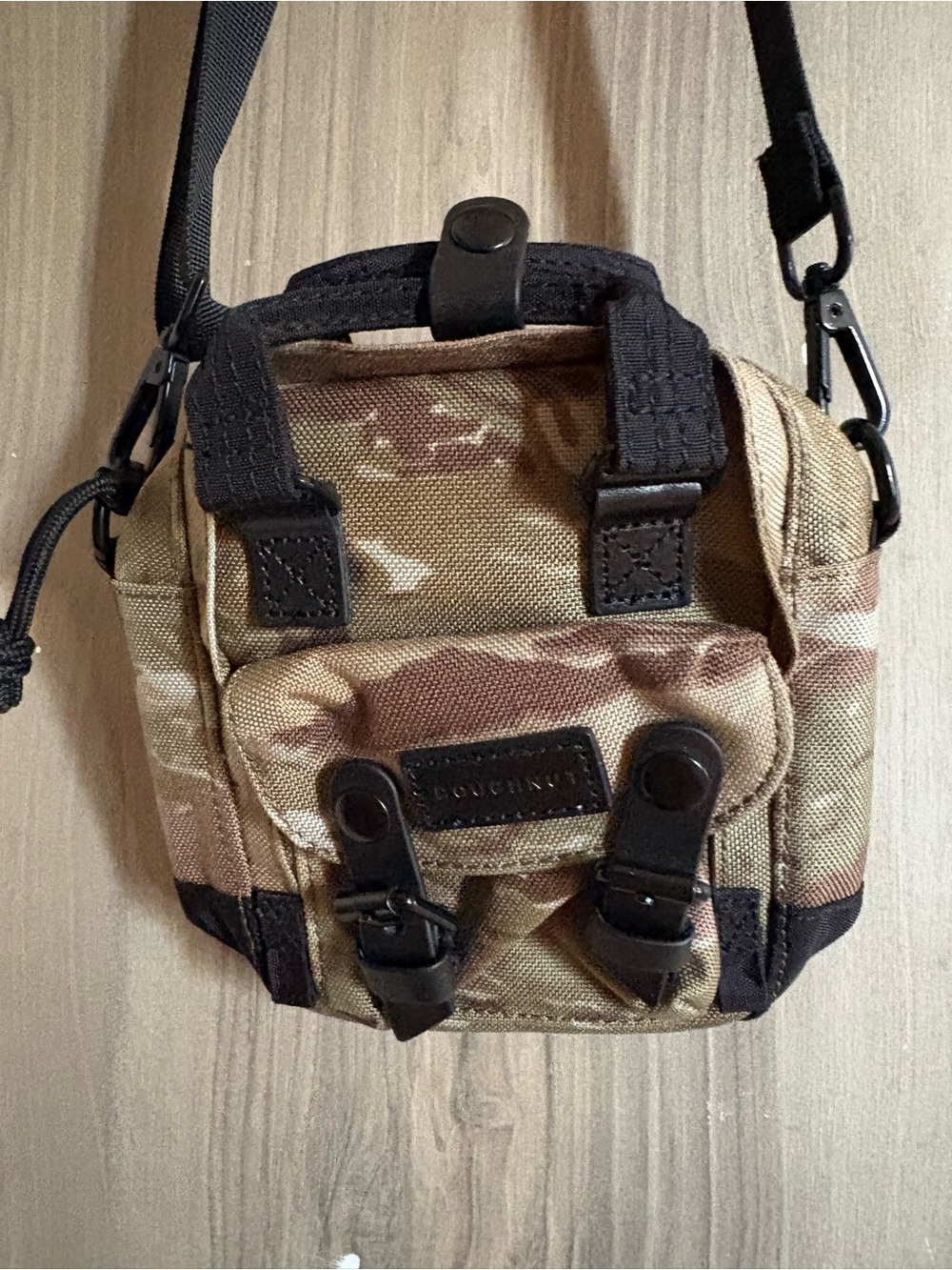 Doughnut camo mini crossbody
